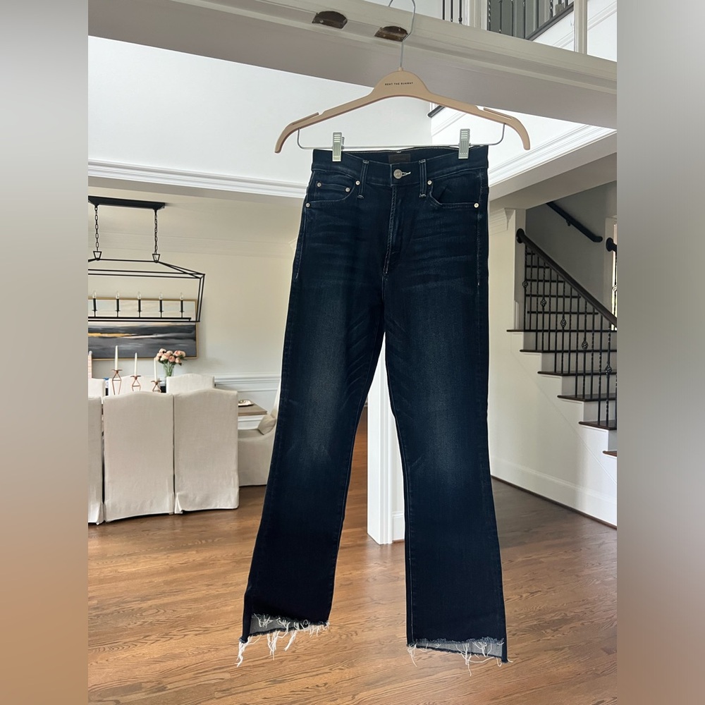 MOTHER Women's The Insider Crop Step Fray Jeans